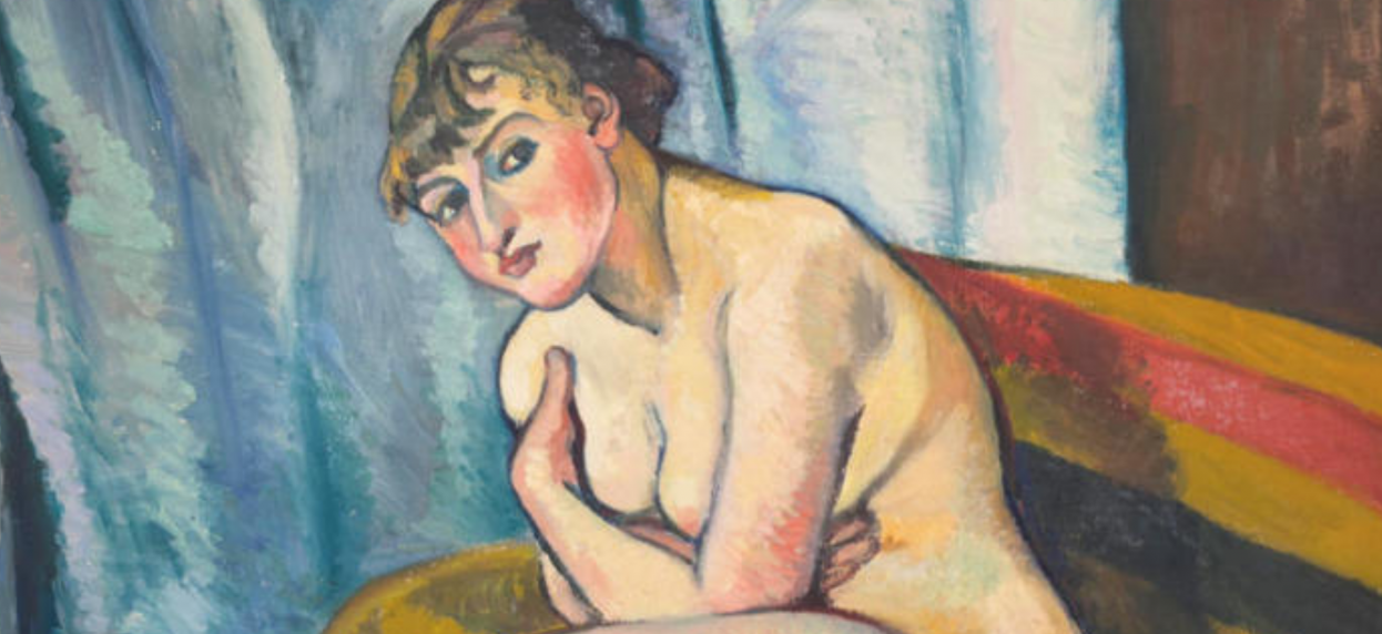 Suzanne Valadon. Nude Sitting on a Sofa (detail), 1916