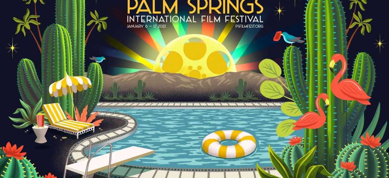 Bannière de l'édition 2022 du Festival International du Film de Palm Springs