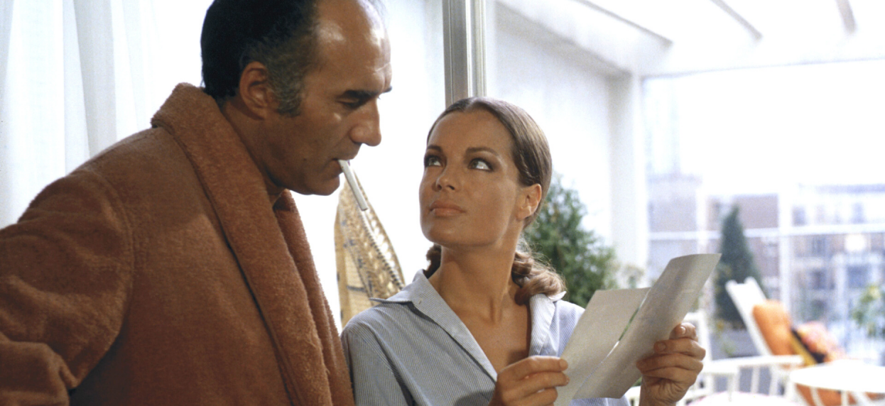 Romy Schneider and Michel Piccoli in movie The Things of Life
