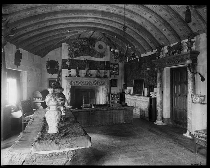 The artist's studio in the Payne Whitney Mansion, circa 1902-1919