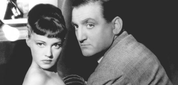 Jeanne Moreau and Lino Ventura in the French film Touchez pas au grisbi